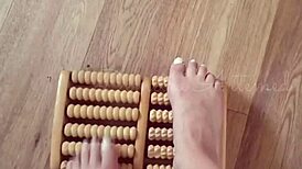 casual foot massage for barefoot fetish