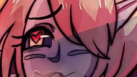 Lamia birthday loop with futanari action!