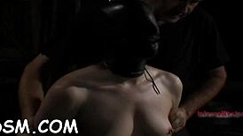 Whipping Sadomasochism with Naked Babe Bent Over for Hardcore Doggystyle Action