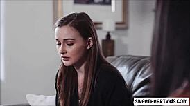 Hey, watch these lesbians making up with hot kisses.