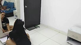 Stepfather Teaches Stepdaughter Sex Skills While She Listens And Orgasms