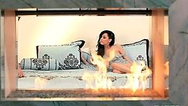 Gabriella paltrov and brunette babe engage in high-definition lesbian masturbation duo.