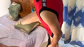 interracial couple's hot tight pussy action at home 😈