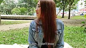 Lush Control Turns Naughty Picnic at Park into Wild Colombian Latina Outdoor Cum Fest with Big Tits