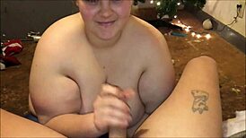 The hot bride says, 'Give me your cum on my tits'