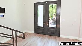 Horny Couple's Outdoor Encounter With New Landlord