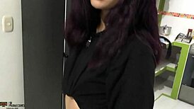 Stepsister Sucks Dick with Cream and Gets Pussy Fucked