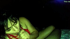 My friend valladolid enjoys mexican teen blowjob with natural tits