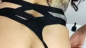 Amateur teen squirts massive orgasm with dildo and toys.