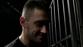 Master subtly binds busty slave for dildo pleasure then hard fucking.