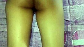 indian cute girl enjoys solo video with fingering