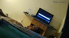 Petite Ebony Milf's Creamy Pussy Meets Huge Black Cock in Homemade Clip