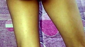 indian cute girl enjoys solo video with fingering