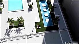 curvy sara jay licks big tits and pussy