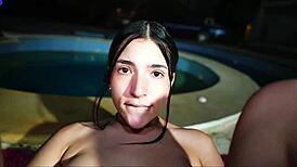 sucking my best friend's toes! what a close-up lesbian moment!