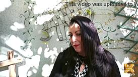 Wow, check Yvanna, the sexy French brunette MILF with a big ass! What a naughty slut!