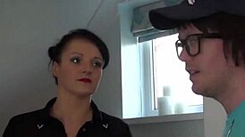 milf tricked in lingerie with monster cock