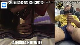 Hey, check this rich video call with a soldier's huge cock