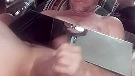 Gay Guy Jacks Own Ass And Eats Cum