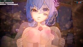 Ganyu from Genshin Impact gets creampied in intense hentai anime scene