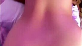 Another visit to my stepsister part 2, bent over for webcam sex! 😏🍑