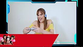 three gamer girls sidra sage raven right rebecca vanguard feel filthy rich emotions