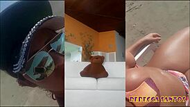 brazilian teen star dancing sensually with her ass and tattoos