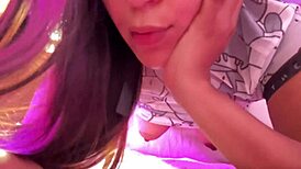 Another visit to my stepsister part 2, bent over for webcam sex! 😏🍑