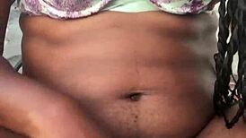 Naejaexx plays with dildo in public outdoor spot