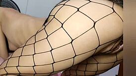 Petite college babe fucks deliciously with anal plug in USA