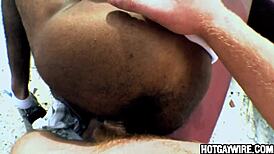 The Black Thug's Intense Emotions as He Gets Fucked Hard by a Massive Cock in Passionate Gay Encounter