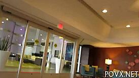 excited girlfriend is willing to begin sex with horny old friend