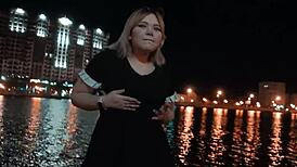 Walking around the city without panties