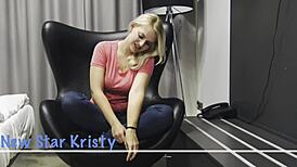 kristy gives a rough blowjob with spitting 😈