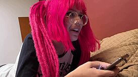 teen nerd azukat makes debut in xplastic with interracial scene