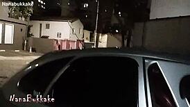 Trailer Dogging: Three Guys Pound Me and Cum in My Mouth on the Street