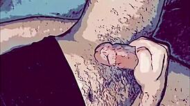 Gay Animation Slamming Submissive's Mouth with Massive Thick Cock in Wild Scene