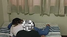 Hey, this college girl gives up her big ass to her professor for a passing grade in cowgirl riding