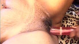 she tells how her fat ebony pussy got so wet with toys and fingering