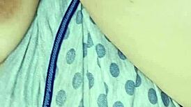 My hot stepmother's big tits bounce on my cock