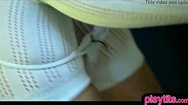 Gorgeous brunette indulges in solo pleasure