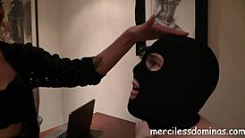 Mistress Nikky dominates as French ashtray with fierce slaps