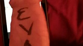 Redhead Eva Receives Cum Tribute on Ass