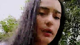 Vanesa Undressing in the Park