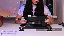 Unboxing my new sex machine, Agatha Dolly, how fast is it?