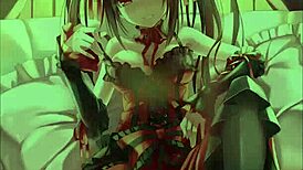 Kurumi says, 'Edge to my feet in this femdom hentai joi contest.'