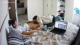 Hey, this amateur brunette Euro babe rocks at sucking & handjob! 😍