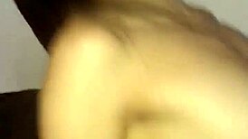 A horny young Latina prostitute bends over for intense homemade sex with her partner