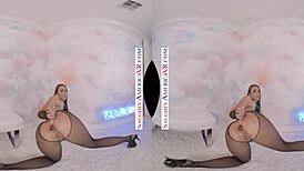 Gia Derza stretches her bubble butt for balls deep assfucking and creampie