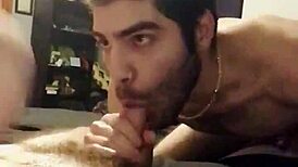 why does my boyfriend's sloppy blowjob end with a deepthroat cumshot?